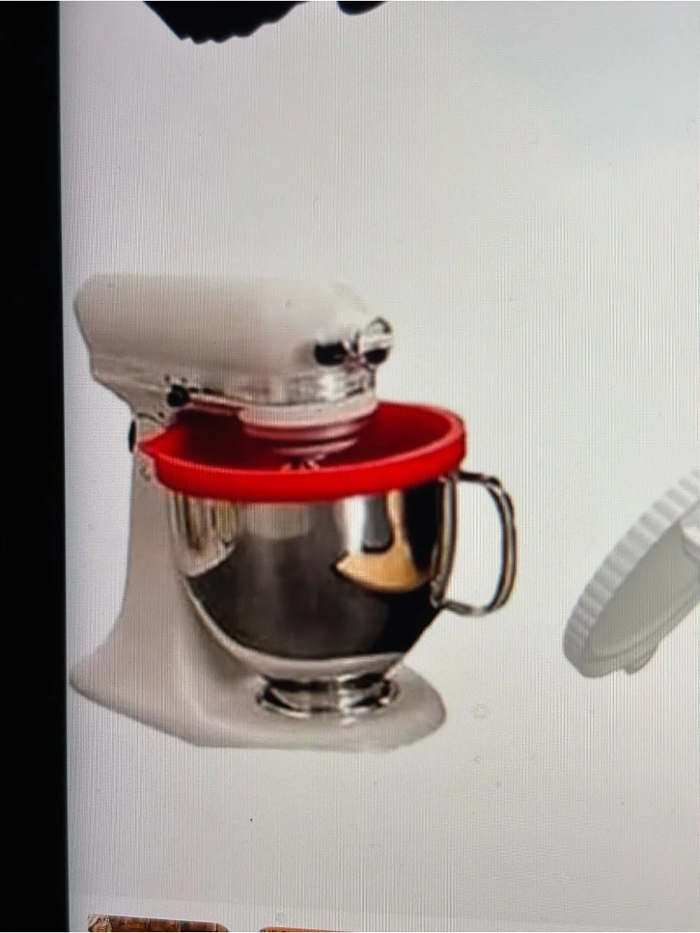 Silicone Kitchen Aid 5 Qt Mixing Bowl Liner Lidded Tilt Head Space Saver RED